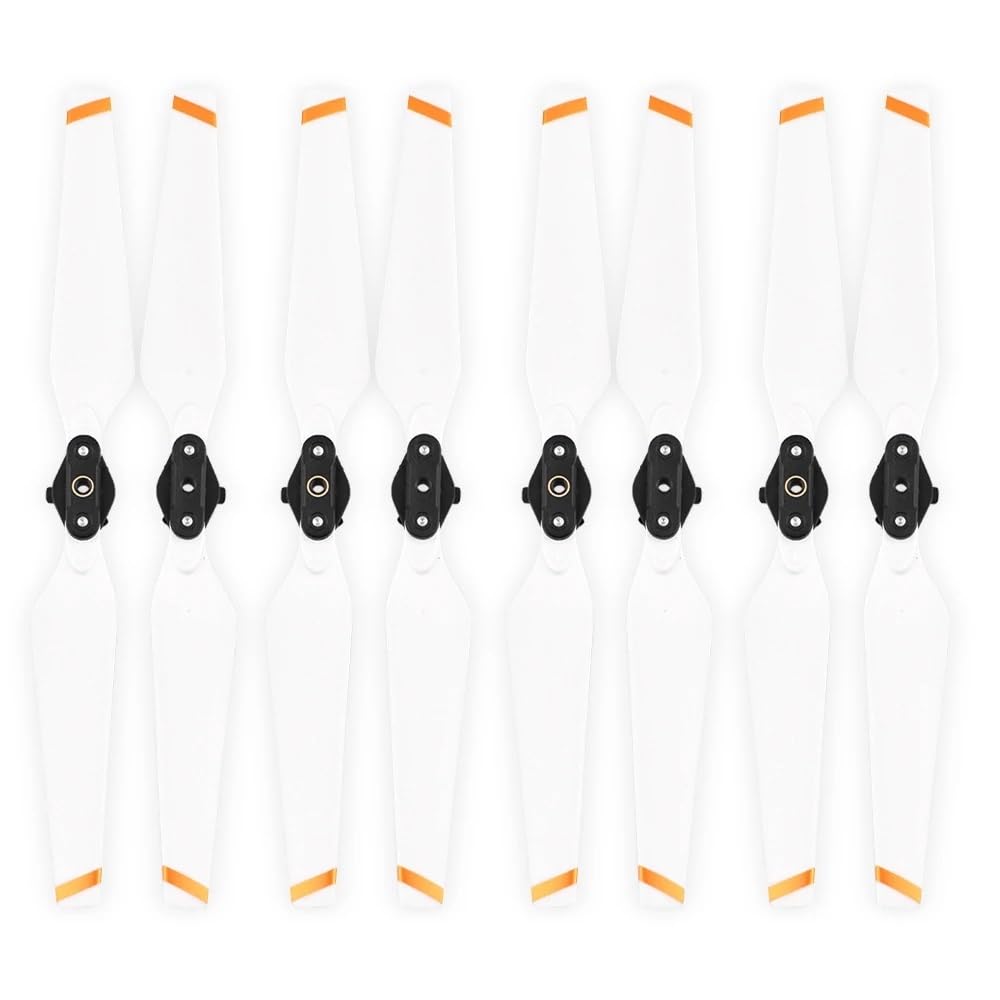 Zubehör für Drohnenpropeller 8 stücke Propeller Quick Release Propeller Klapp Klinge 8330F Requisiten Kompatibel Mit Mavic Pro Drnoe Zubehör(White) von KIOOS