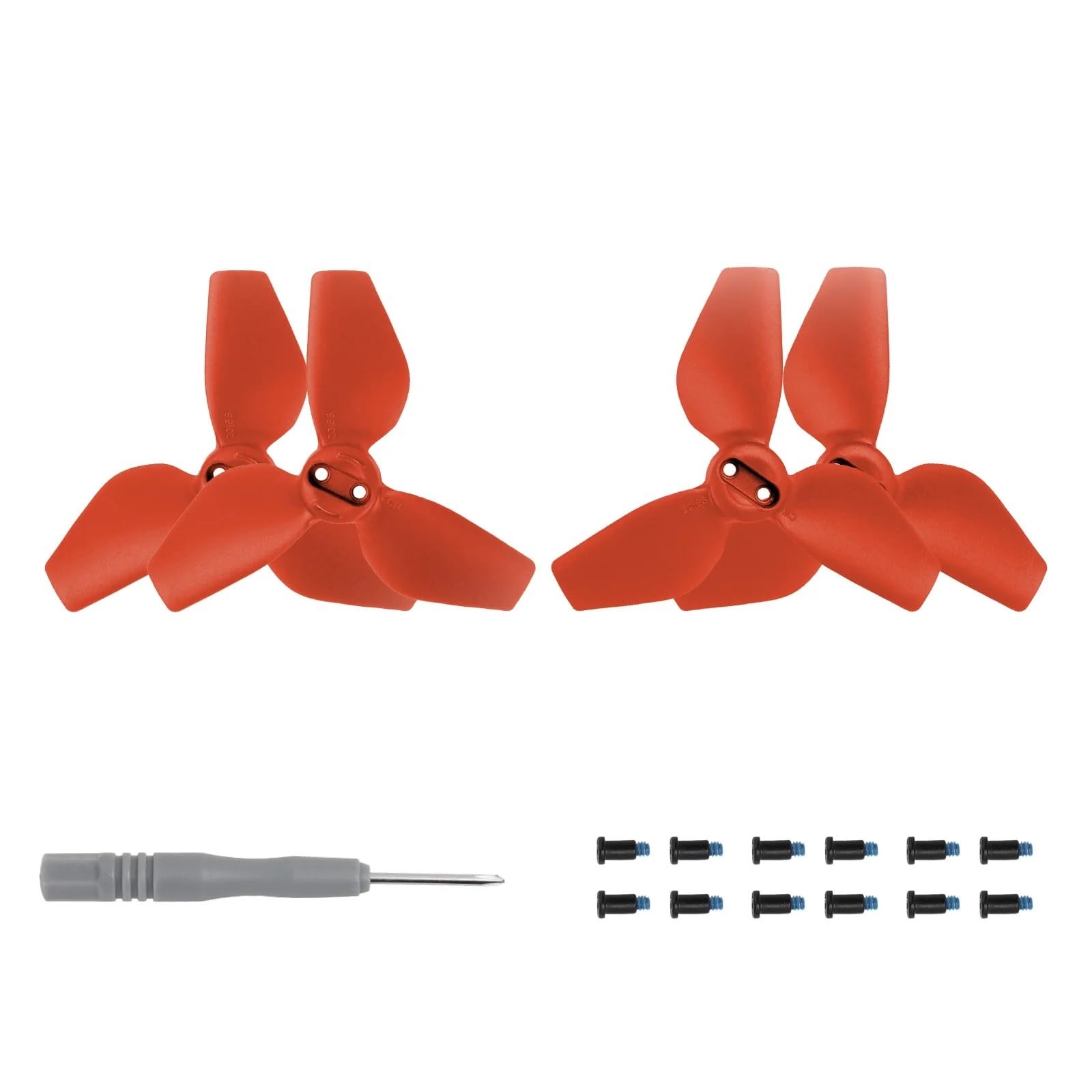 Zubehör für Drohnenpropeller Schnellspannpropeller als geräuscharmer Ersatzpropeller for Drohnenzubehör(2 Pair(Red)) von KIOOS