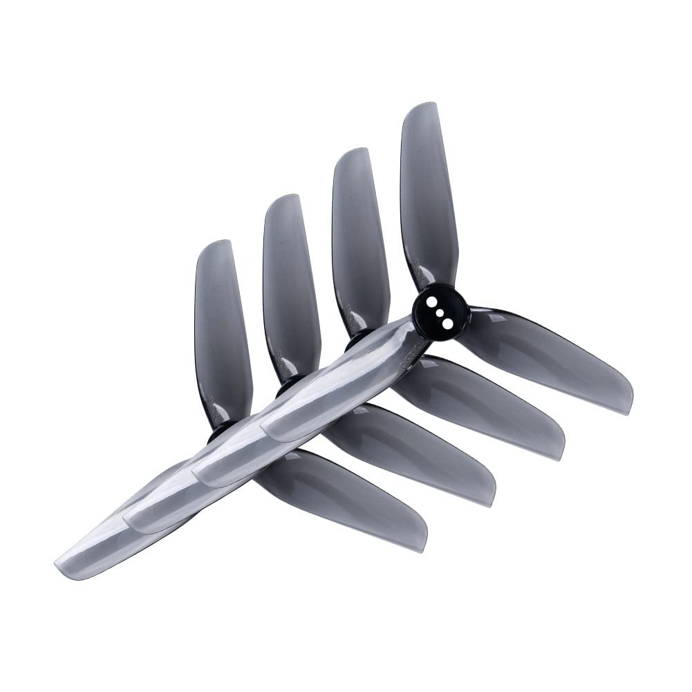 Zubehör für Drohnenpropeller T3X2.5X3 Grau 3025 3-Blatt-PC-Propeller, kompatibel mit RC FPV Racing Freestyle 3 Zoll, kompatibel mit Cinewhoop-Drohnen-Ersatzteilen(12Pairs) von KIOOS