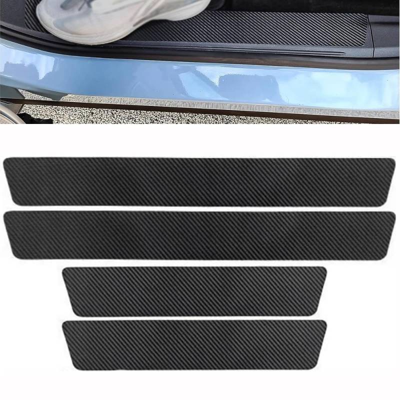 Auto Einstiegsleisten Schutzfolie, Für BMW 5 Serie F10 2010-2016 Auto Pedal Türschweller Kratzschutz Abdeckung Innen-Styling-Zubehör,4 pcs von KIPPOT