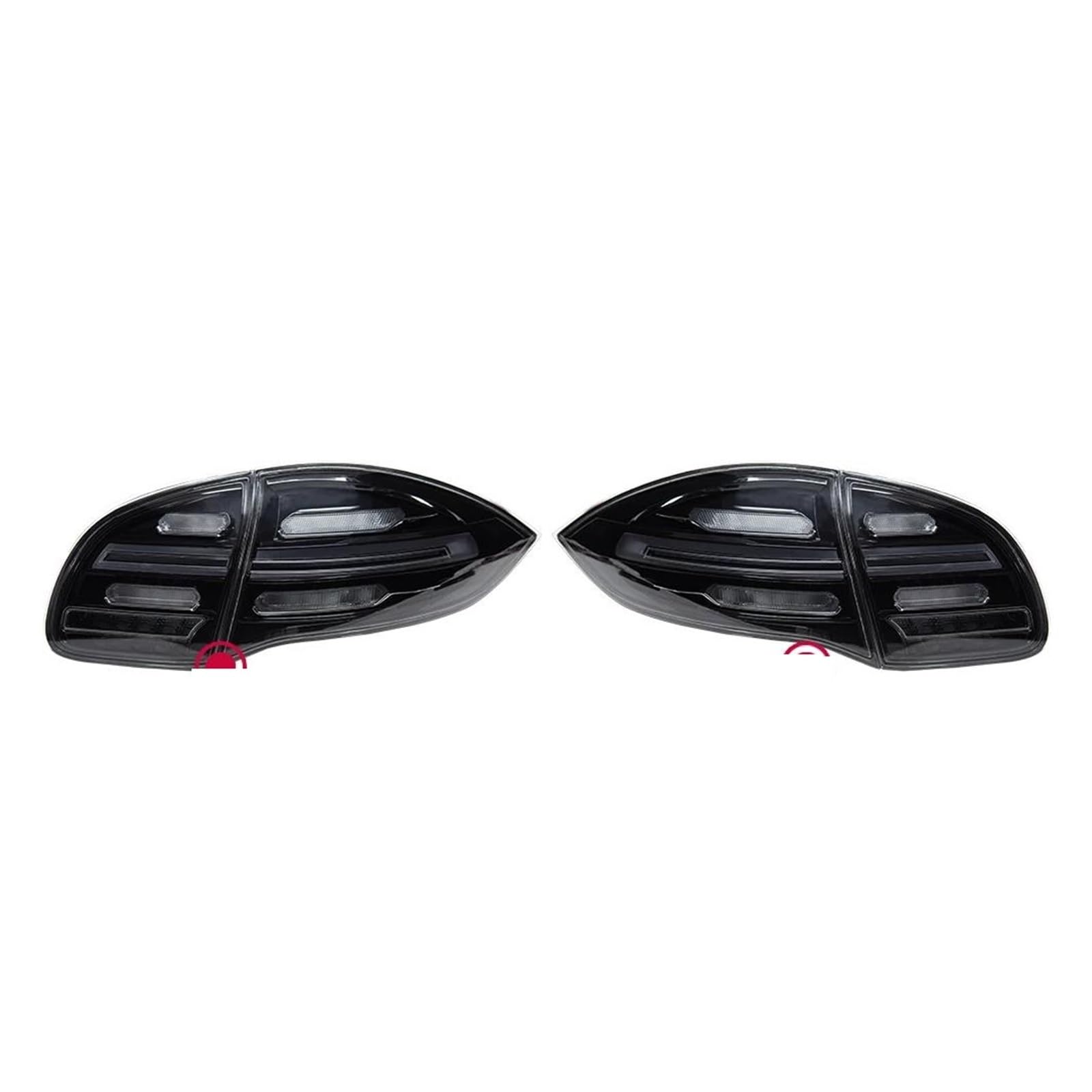 Paar Auto-Bremsleuchten, Hintere Rückleuchten, Rücklichtbaugruppen, LED-Rückleuchten Für Porsche Cayenne 2011–2014 Autoersatzteile von KIROJA