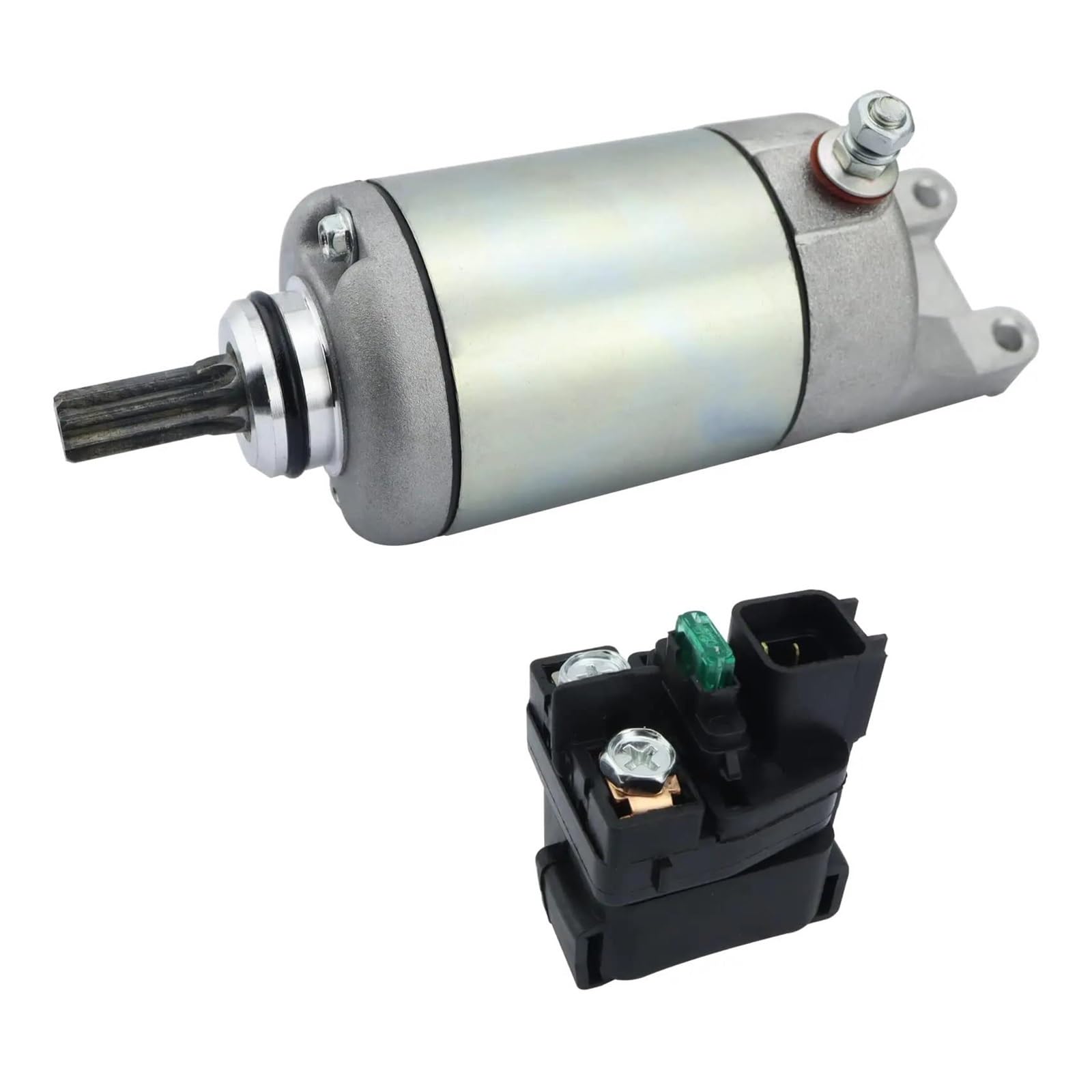 Anlassermotor Motor Anlasser 31100-11H00 Starter Motor & Magnet Relais Für Suzuki Für KingQuad 450 LT-A450X 2007 2008 2009 2010 Für KingQuad 500 LT-A500 2009-2020 von KIRYU