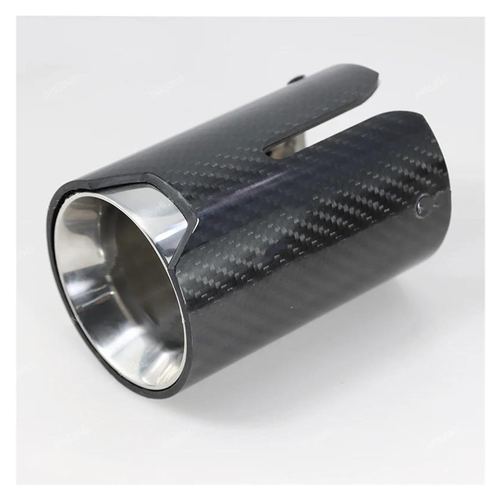 Auspuff Endrohr 1 Stücke Auto Auspuff Muffler Spitze Inlet60mm Für Vw Für Jetta Mk6 Für VW Für Golf 6 7 Mk7 Für Polo 6r Für Bora Für Scirocco Für Lavida Für Variante Auspuffblende(In60mm Silver) von KIRYU