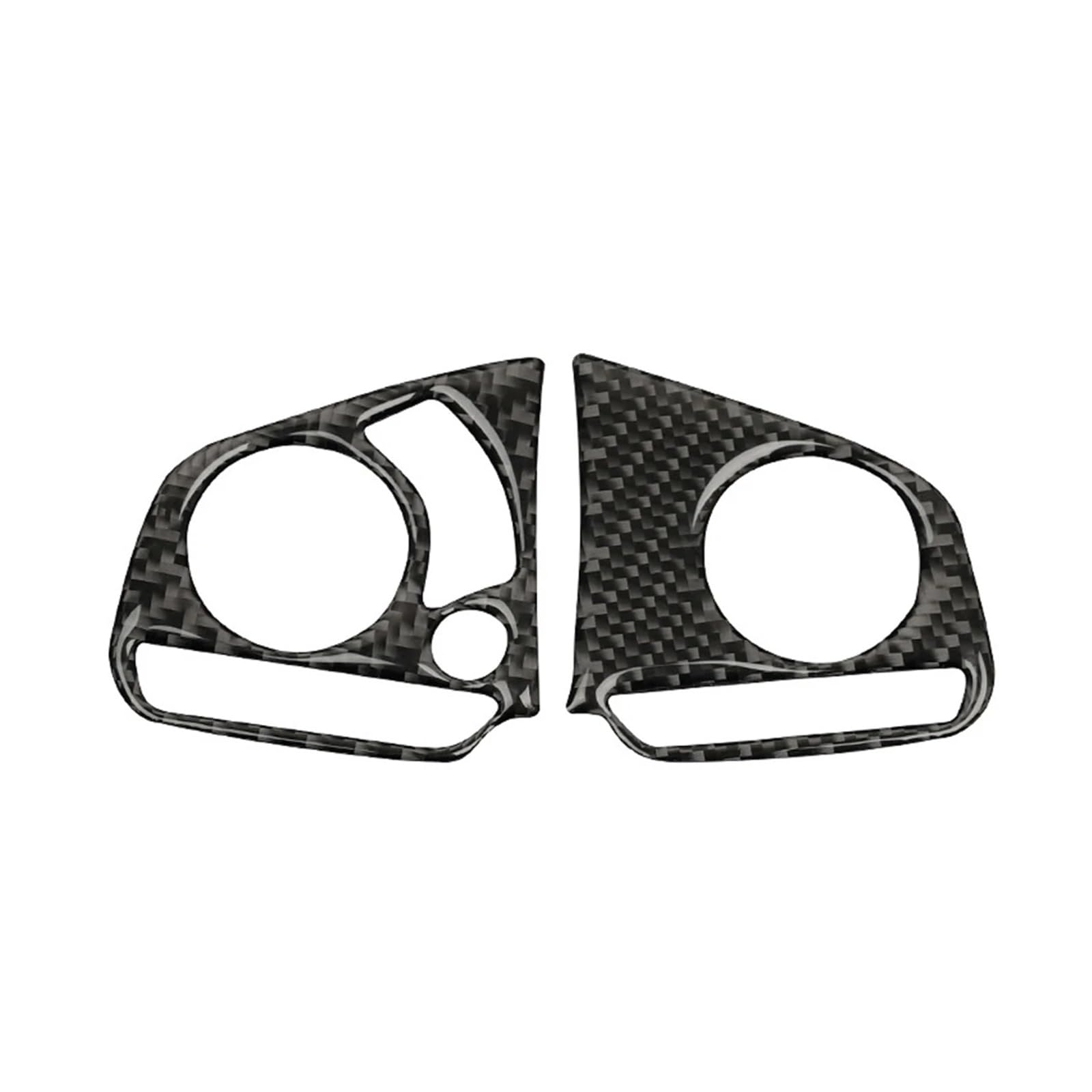 Auto Zubehör Innenraum 2PCS Für Civic 10th Für Gen 2016 2017 2018 2019 Auto Styling Carbon Fiber Lenkrad Panel Abdeckung Trim Auto Zubehör Auto Innendekoration(High) von KIRYU