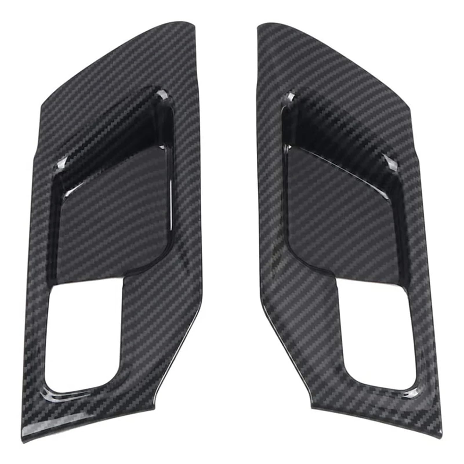 Auto Zubehör Innenraum 2PCS Für Dodge Für Ram 1500 2019 2020 Auto Zubehör Seite Innen Türgriffe Schüssel Tasse Abdeckung Trim ABS Carbon Faser Korn Auto Innendekoration von KIRYU