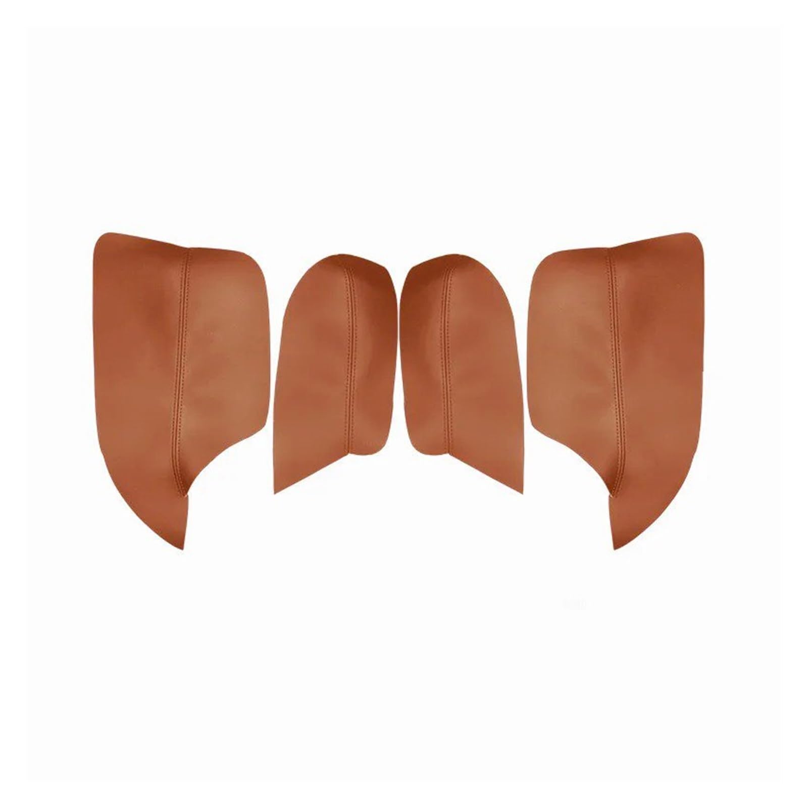 Auto Zubehör Innenraum 4PCS Für Mitsubishi Für ASX 2013 2014 2015 2016 Auto Styling Innen Mikrofaser Leder Tür Panel Armlehne Abdeckung Aufkleber Trim Auto Innendekoration(4X Brown with Brown) von KIRYU