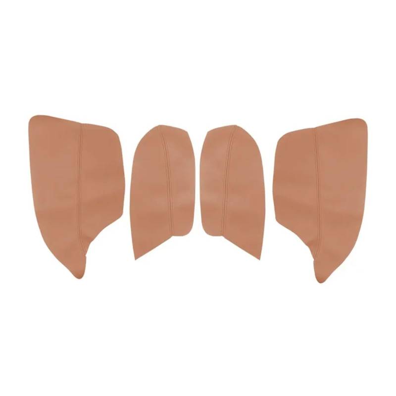 Auto Zubehör Innenraum 4PCS Für Mitsubishi Für ASX 2013 2014 2015 2016 Innen Mikrofaser Leder Tür Panel Armlehne Abdeckung Schutz Trim Auto Innendekoration(4X Brown with Brown) von KIRYU