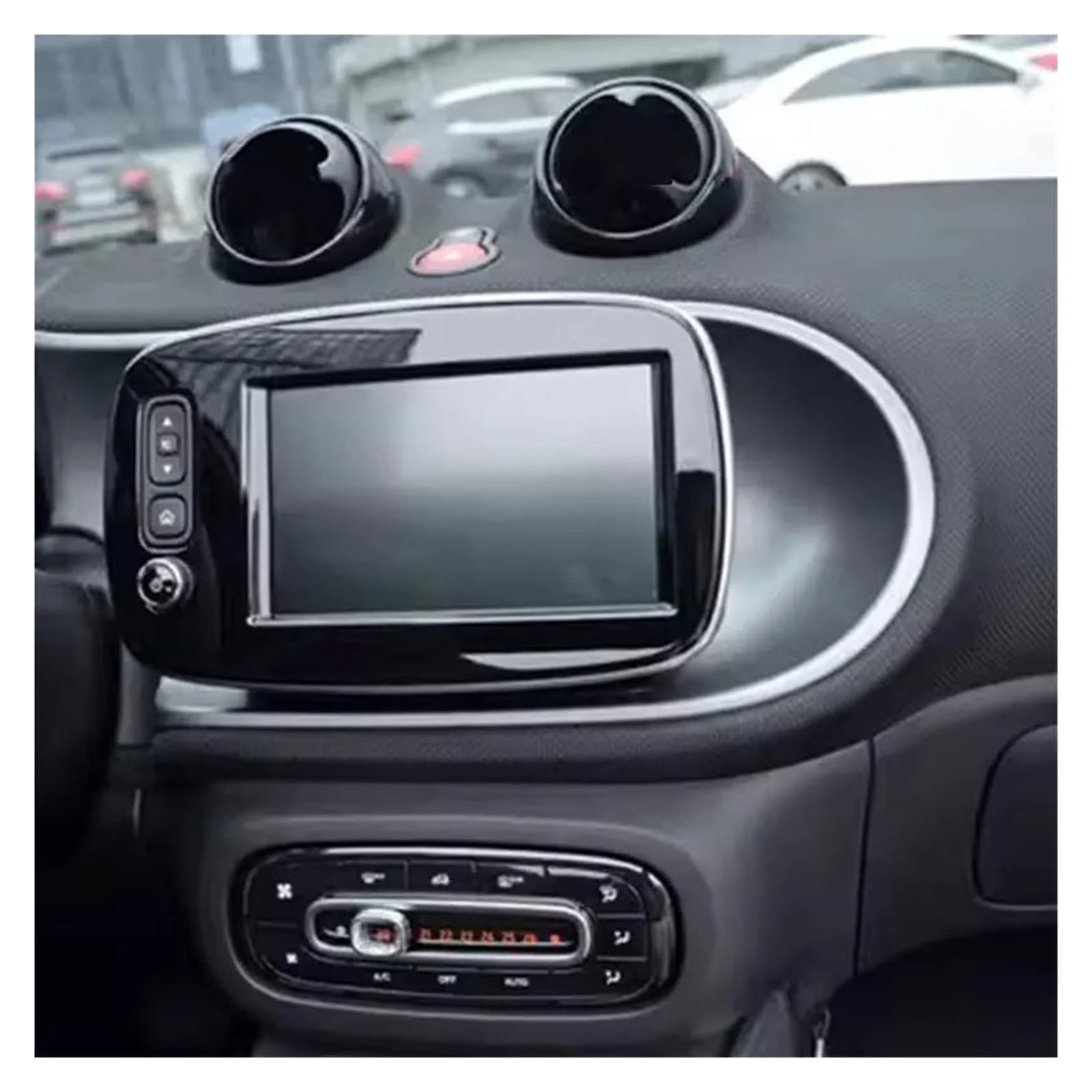 Auto Zubehör Innenraum Für Smart 453 Für Fortwo Für Forfour Auto Zubehör Innen Auto Dashboard Audio Änderung Horn Upgrade Installation Auto Innendekoration(Navigation) von KIRYU