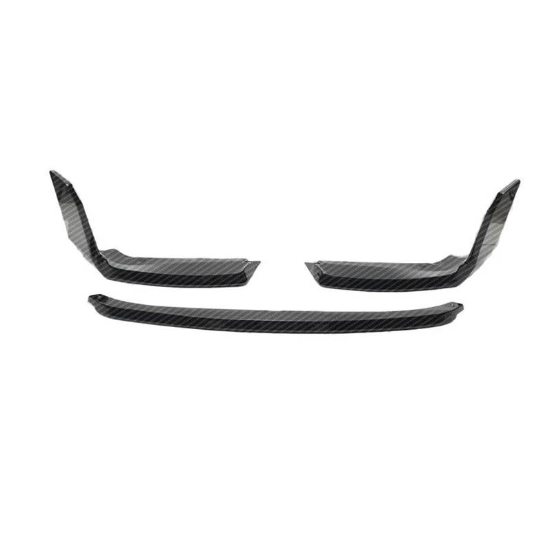 Frontspoiler Für 2er M2 G87 3Stk 2023 Bis Up Auto Frontstoßstange Lippe Spoiler Splitter Diffusor Schutzleiste Glänzend Schwarz Carbon Fiber Look Spoilerlippe(Kohlefaser-Optik) von KIRYU