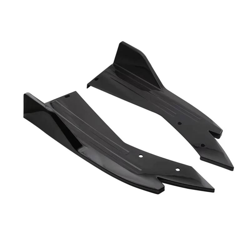 Frontstoßstange 2PCS Für Subaru Für Impreza Für WRX Für STI Für BRZ Für Legacy Hintere Stoßstange Lip Diffusor Splitter Canard Protector Front Spoiler Body Kit Auto-Frontspoiler(Schwarz) von KIRYU