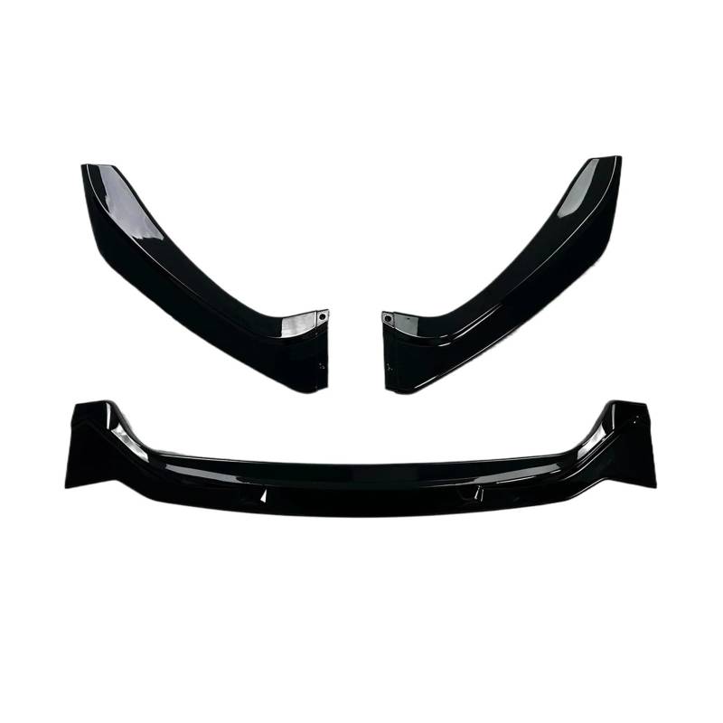 Frontstoßstange 3 PCS Front Lip Splitter Spoiler Für F20 F21 Für LCI S1 Serie 118i 120i 120d M135i M140i Pack 2015 16 17 18 2019 Tyle Auto-Frontspoiler(Gloss Black) von KIRYU