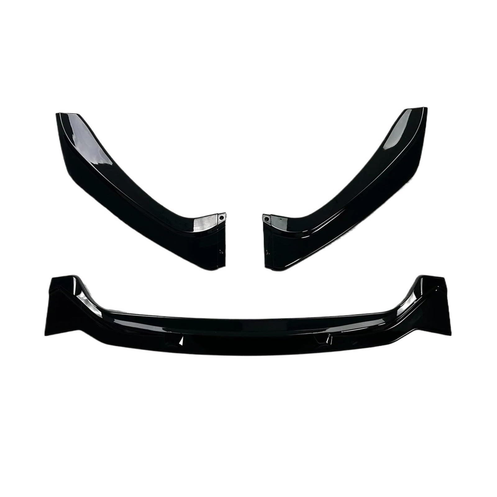 Frontstoßstange 3 PCS Für F20 F21 Für LCI S1 Serie 118i 120i 120d M135i M140i Pack 2015 16 17 18 2019 Tyle Frontschürze Lip Splitter Spoiler Auto-Frontspoiler(Gloss Black) von KIRYU