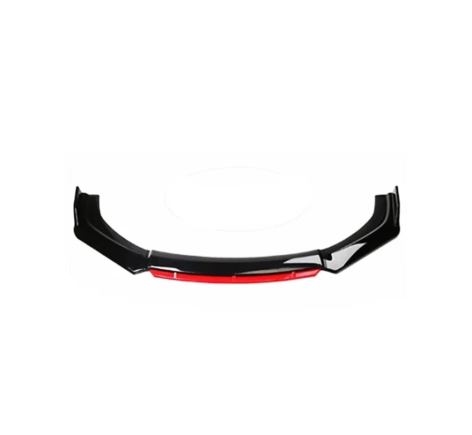 Frontstoßstange Front Lip Splitter Spoiler Diffusor Universal Stoßstange Klinge Bodykit Zubehör Für A3 Für A4 Für A6 Für Q3 S3 S4 S6 B6 B7 B8 B8.5 Limousine Auto-Frontspoiler(Black Red) von KIRYU