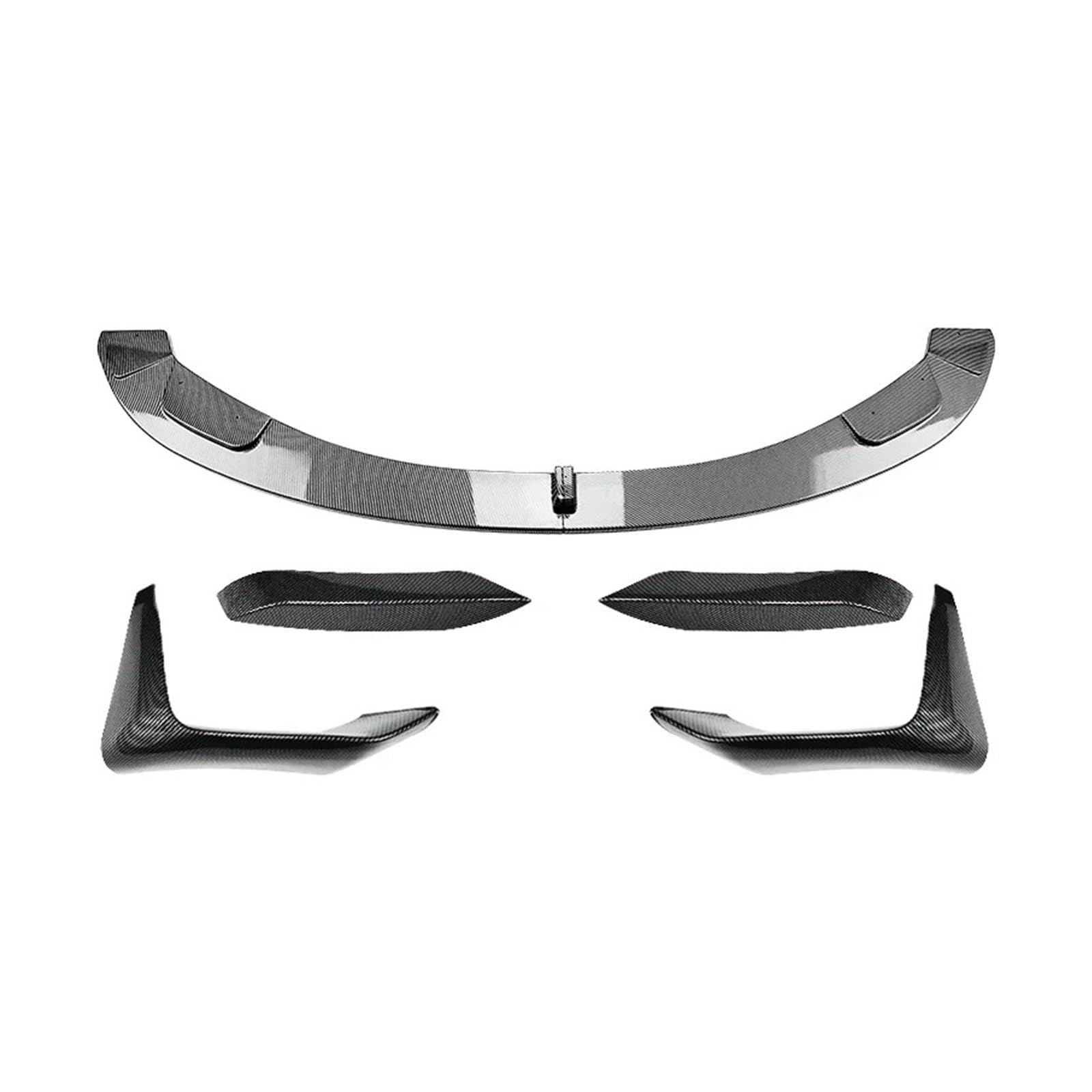 Frontstoßstange Für F80 F81 F82 F83 Für M3 Für M4 2013-15 16 17 2018 Auto Vordere Stoßstange Lip Spoiler Splitter Stoßstange Canard Lip Splitter Body Kit Von ABS Auto-Frontspoiler(Carbon Look Set A) von KIRYU