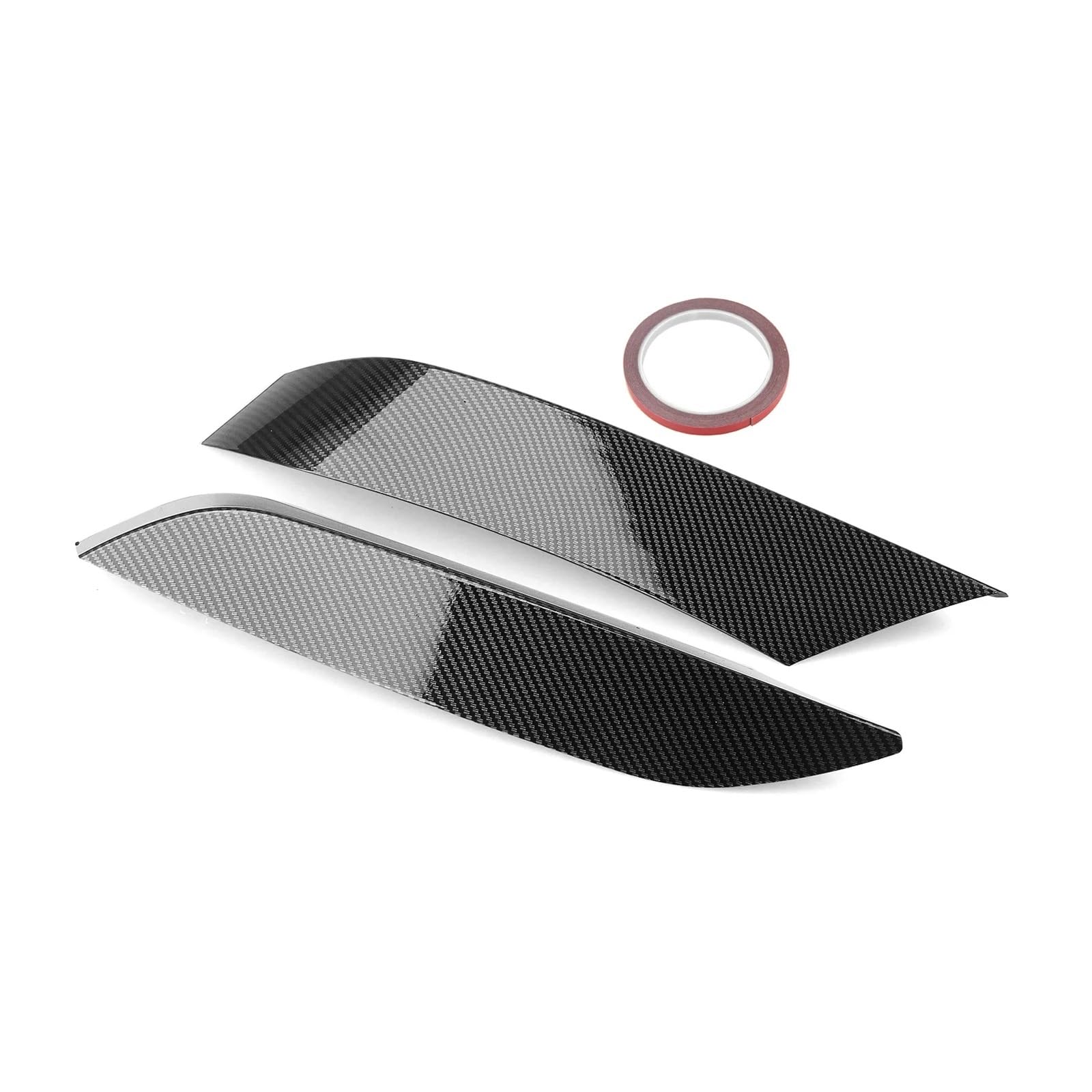 Frontstoßstange Für F80 Für M3 F82 F83 Für M4 2014-2019 EIN Paar Frontstoßstange Air Vent Splitter Trim Ansaugrahmen Obere Seitenspoilerabdeckung Canard Auto-Frontspoiler(Kohlefaser-Stil) von KIRYU