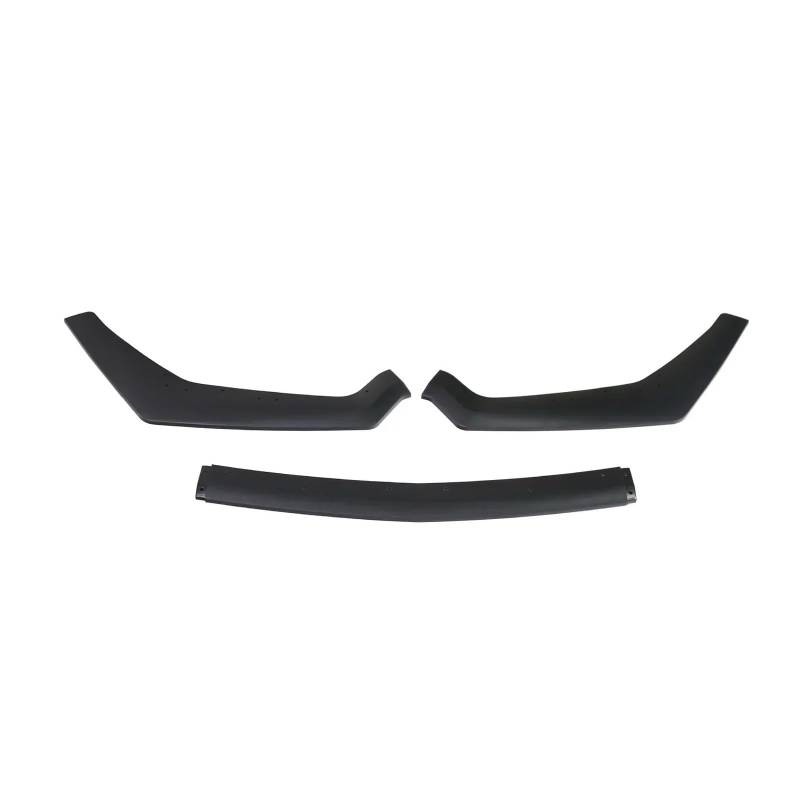 Frontstoßstange Für Ford Für Mustang GT 2018 2019 2020 Auto Vorderen Stoßfänger Lip Spoiler Körper Kit 3-Stück Schwarz Canard Splitter Diffusor Auto Zubehör Auto-Frontspoiler(Matt-schwarz) von KIRYU