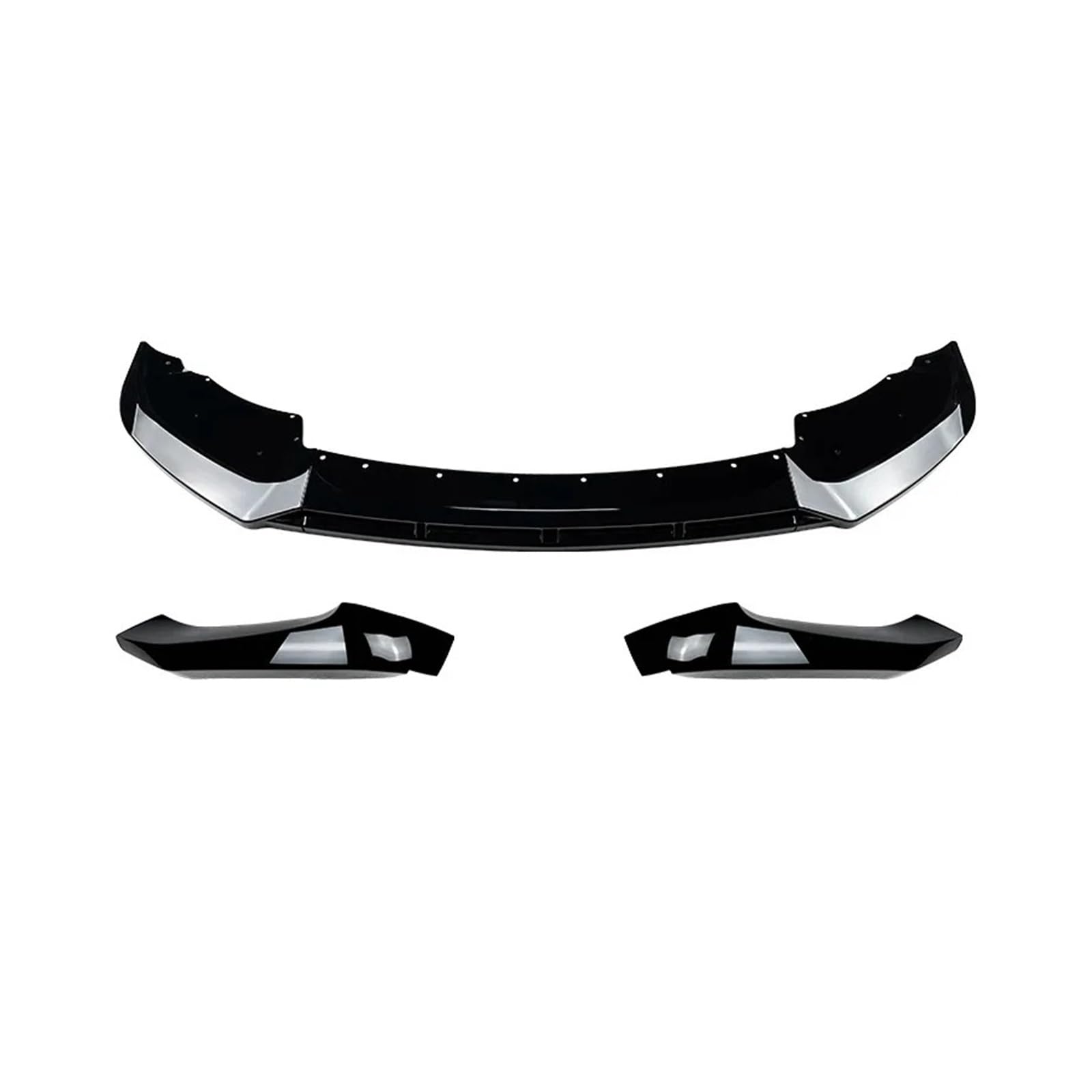 Frontstoßstange Für Für X3 F25 Für X4 F26 Für LCI Für Sport 2014-2017 Frontschürze Lip Splitter Diffusor Körper Kit Spoiler Stoßstange Schutzfolie Zubehör Auto-Frontspoiler(Gloss Black Set) von KIRYU