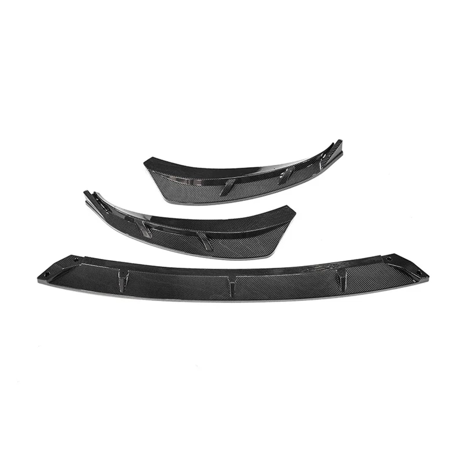 Frontstoßstange Für Xpeng P7 Air Splitter 2020 2021 2022 2023 Frontschürze Lip Röcke Auto Body Kit Schwarz Spoiler Zubehör Auto-Frontspoiler(Carbon Paint) von KIRYU