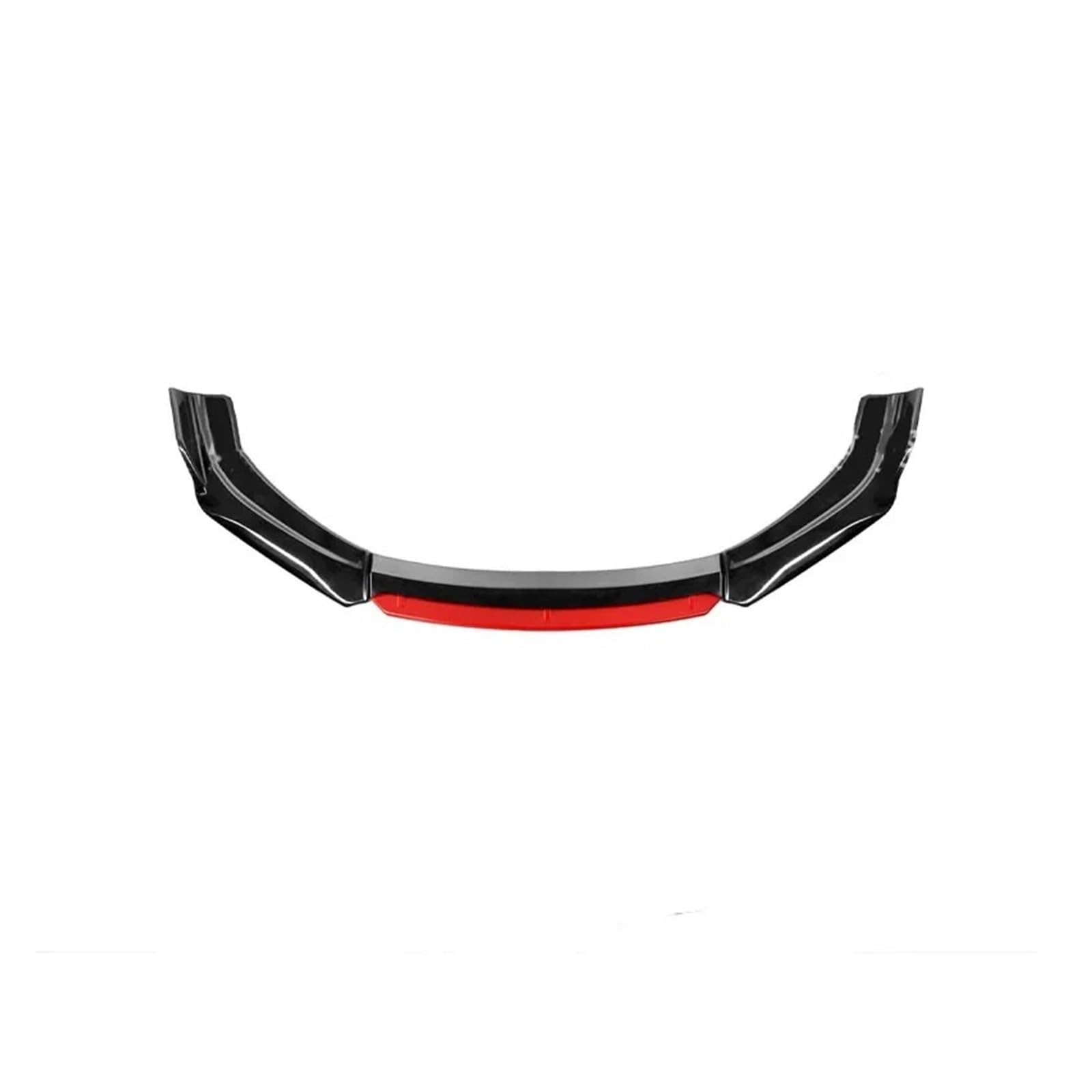 Frontstoßstange Helle Schwarze Auto-Frontlippe Stoßstange Spoiler Diffusor Karosseriemodifikation Kollisions- Und Kratzfestigkeit Externes Zubehör Auto-Frontspoiler(Black red Head) von KIRYU