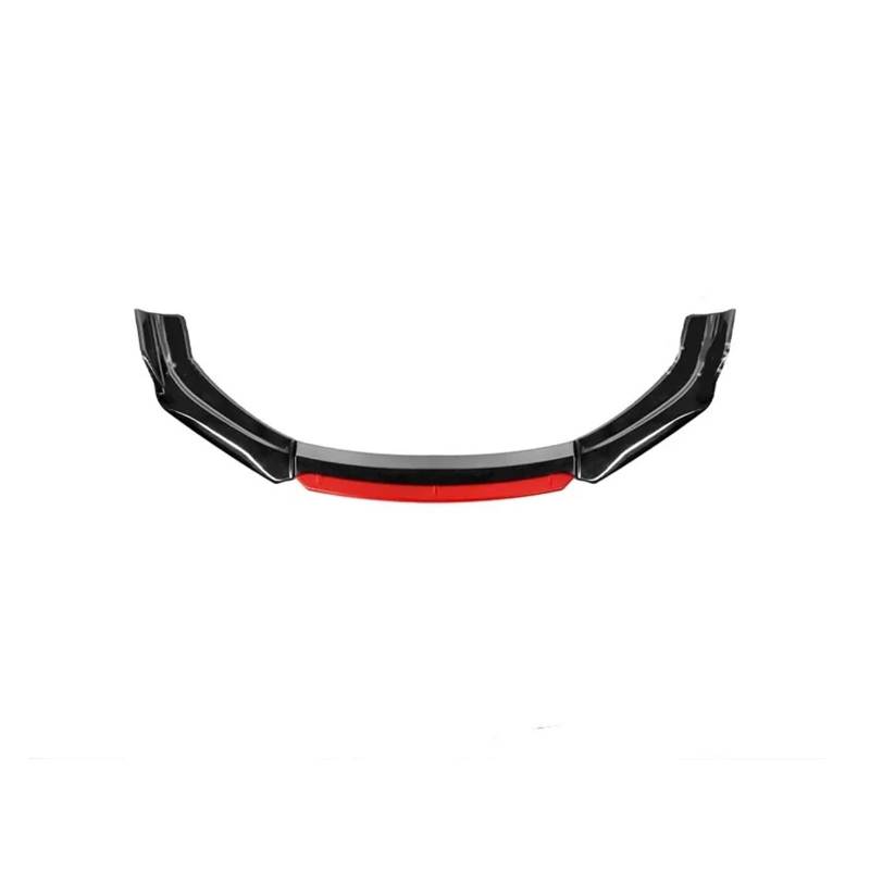 Frontstoßstange Helle Schwarze Auto-Frontlippe Stoßstange Spoiler Diffusor Karosseriemodifikation Kollisions- Und Kratzfestigkeit Externes Zubehör Auto-Frontspoiler(Black red Head) von KIRYU