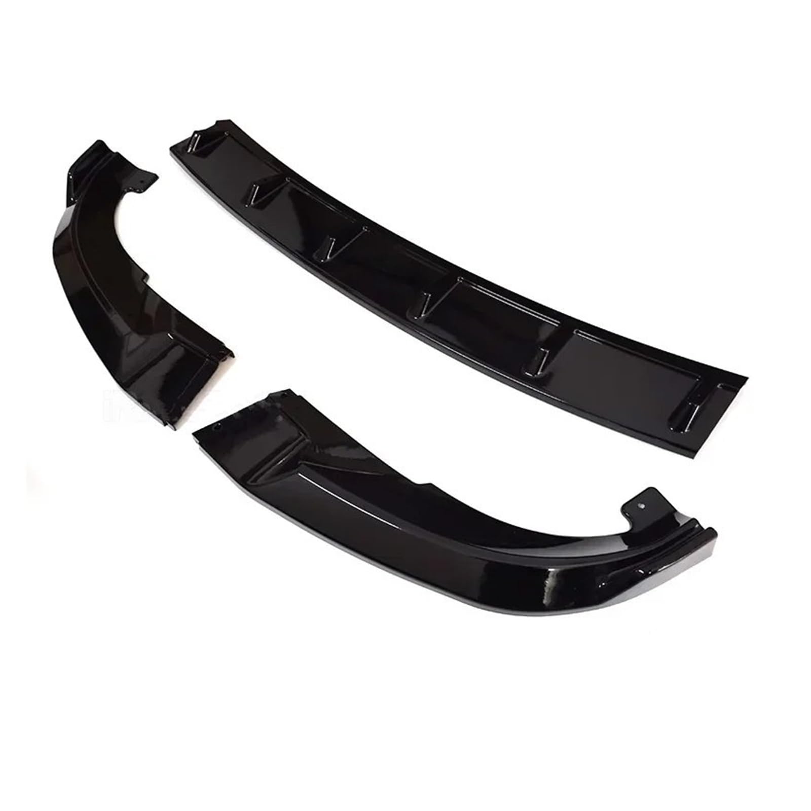 Frontstoßstange ID4 Frontschürze Lippe Für VW Für ID.4 2021 2022 2023 2024 Air Splitter Auto Körper Kit Spoiler Schwarz Röcke Zubehör Auto-Frontspoiler(Carbon Paint) von KIRYU