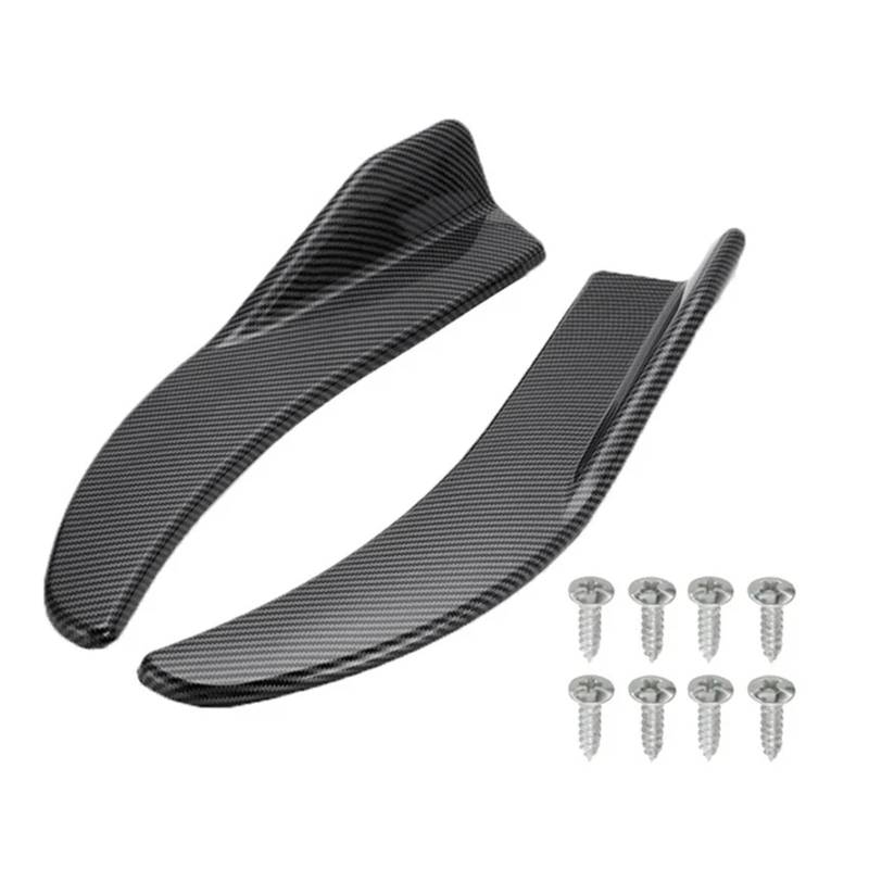 Frontstoßstange Universal 1 Paar Auto Stoßstange Spoiler Vorne Hinten Lip Anti-kollision Universal Auto Seite Rock Auto-Frontspoiler(Carbon) von KIRYU