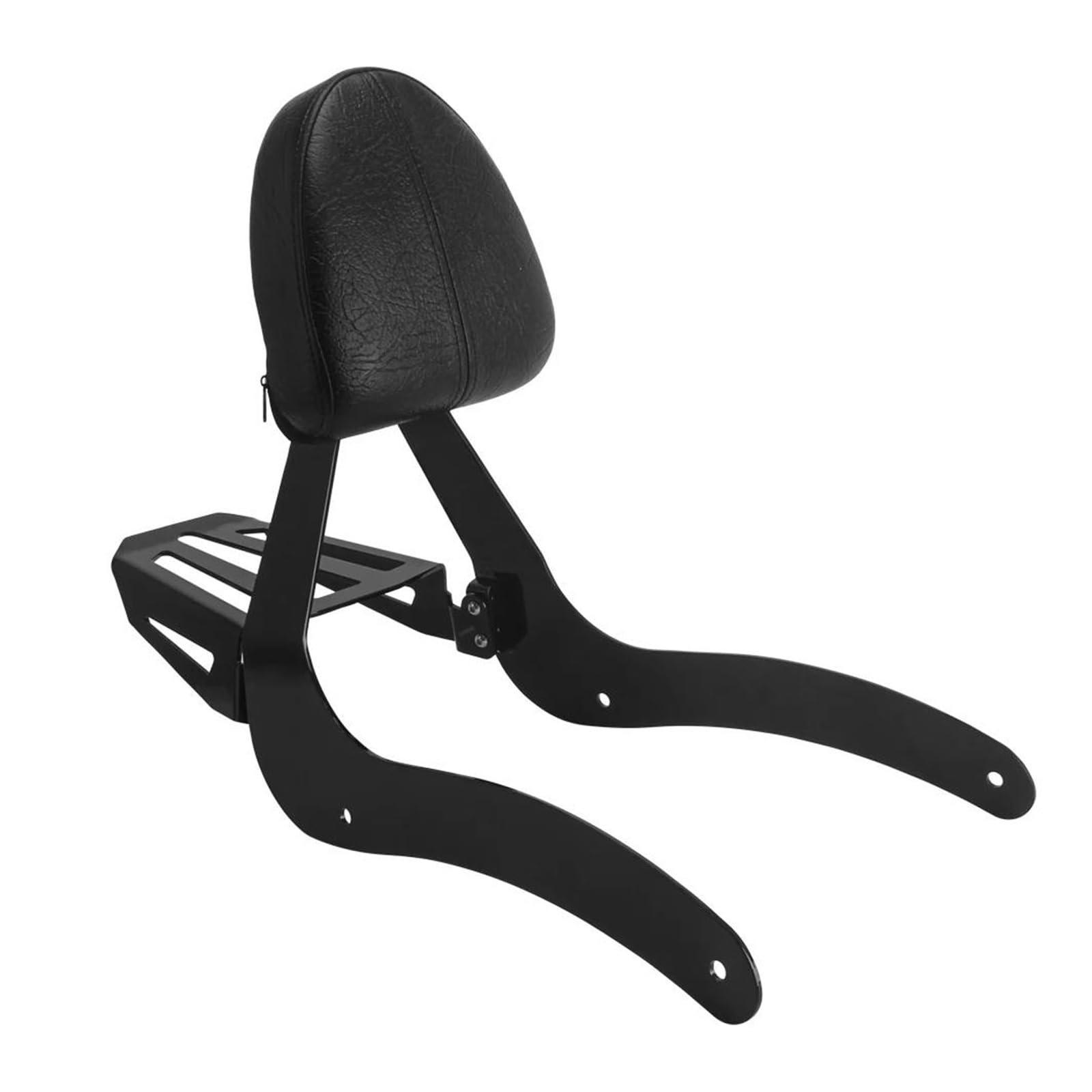 Gepäck Rack Abnehmbare Motorrad Rückenlehne Sissy Bar Hinten Gepäckträger Pad Zubehör Für Indian Für Scout 2015-2024 Für Scout Für Sixty ABS 2016-2024 Motorrad Gepäckträger(Black Black) von KIRYU