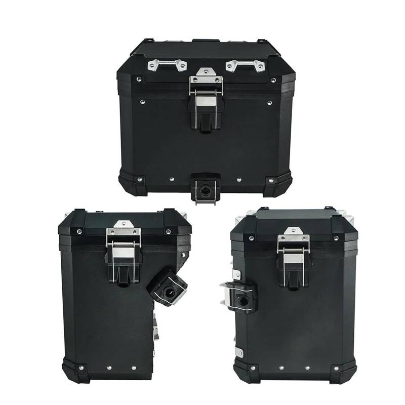 Gepäck Rack Für F850GS Für Abenteuer F850 Für GS Für ADV F 850 ​​Für GSA 2018 19 2020 2021 Hinten Box Fall Gepäck Stamm Satteltasche Packtaschen Top Seite Box Motorrad Gepäckträger(One Set Black) von KIRYU