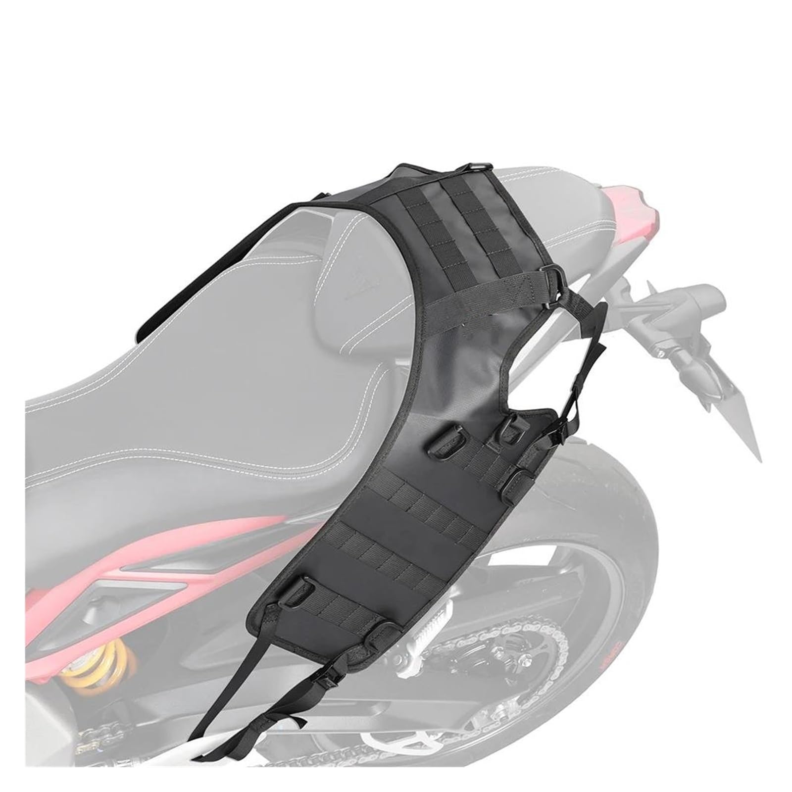 Gepäck Rack Motocross-Zubehör Motorrad-Satteltaschen-Basis Passend Für Universal-Motoren Rücksitz-Tasche Installations-Pad Rack Heck-Seitentasche Motorrad Gepäckträger von KIRYU