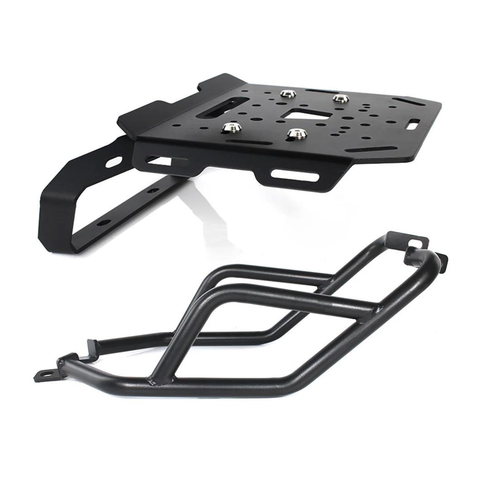 Gepäck Rack Motorrad Hinten Gepäckträger Für Tenere 700 XTZ690 2019-2021 2022 2023 2024 Top Box Fall Satteltasche Crash Bars Motor Schutzfolie Motorrad Gepäckträger von KIRYU