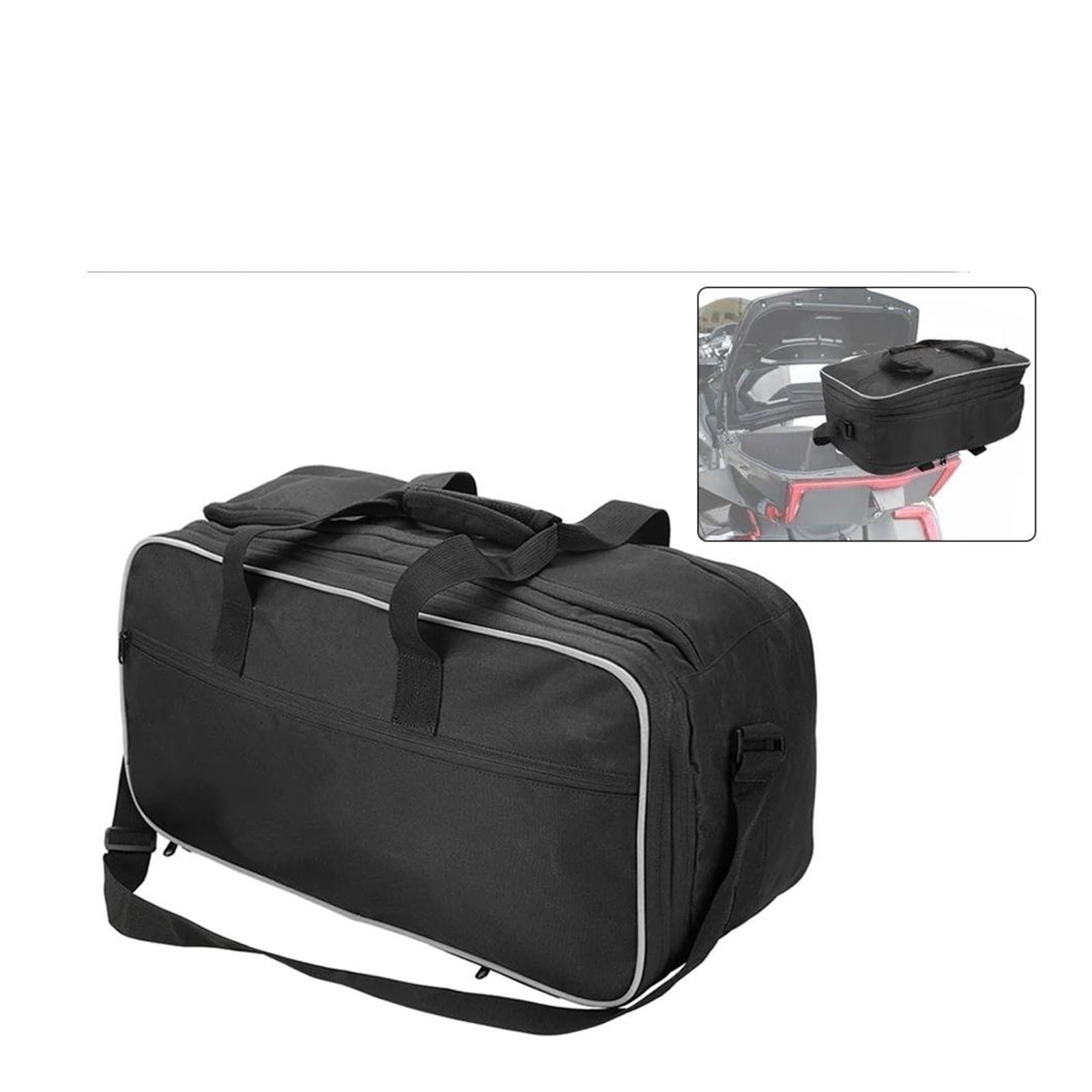 Gepäck Rack Top-Taschen Für K1600GT 1600GT GT Top-Box-Packtaschen Top-Tasche Koffer Gepäck Taschen Kofferträger 2010–2023 Motorrad Gepäckträger(Topcase Inner Bag) von KIRYU