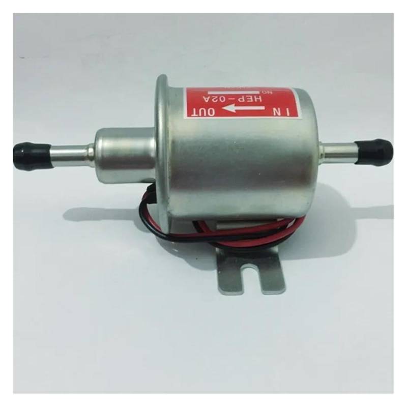 Kraftstoffpumpen Kraftstoffpumpe Für Vergaser Motorrad Für ATV Diesel Benzin Benzin 12 V Elektrische Kraftstoffpumpe HEP-02A Niederdruck-kraftstoffpumpe(Rot) von KIRYU