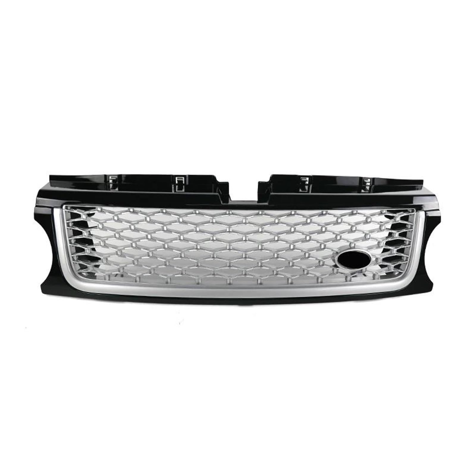 Kühlergrill 1 Stück Frontgrill ABS Auto Styling Mesh Grill Zubehör Für Land Für Rover Für Range Für Rover Für Sport L320 2010 2011 2012 2013 Grill(Silver Black) von KIRYU