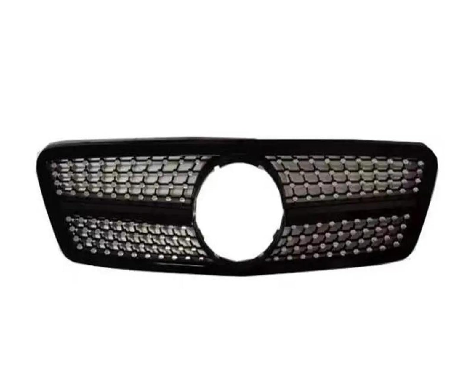 Kühlergrill 200K Tuning Zubehör Für Benz C Klasse W203 2000-2006 Trim Styling Facelift Sport Front Einlass Grille Racing Grill Grill(C2 Style) von KIRYU