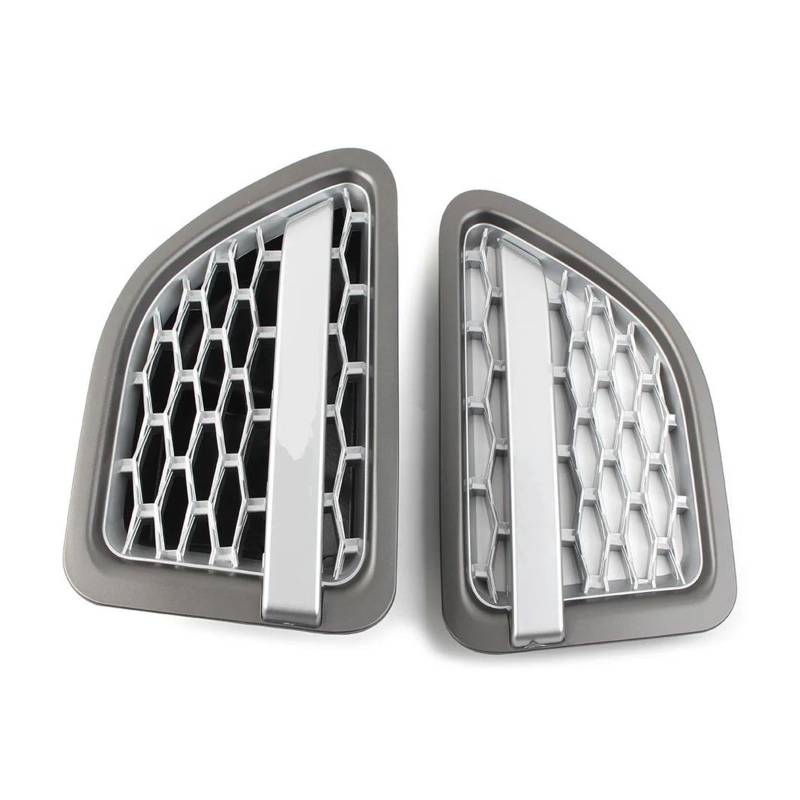 Kühlergrill 2X Für Land Für Rover L320 Für Range Für Rover Für Sport 2005 2006 2007 2008 2009 ABS Auto Styling Grill Auto Vorderseite Kotflügel Air Vent Grille Grill(Gray Silver Silver) von KIRYU