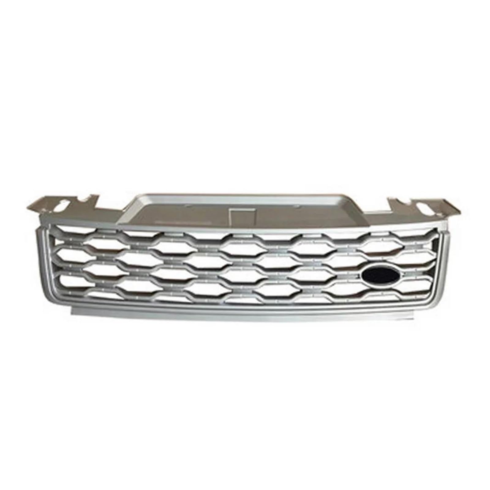 Kühlergrill Außenstyling Oberer Grill Für Land Für Rover Für Range Für Rover Für Sport 2018 2019 2020 2021 2022 Auto Frontstoßstangengrill Mittelteil Grill(Silber) von KIRYU