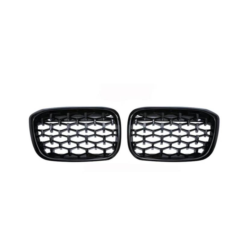 Kühlergrill Auto Diamant Grill Front Stoßstange Grills Abdeckung Trim Racing Gitter Für X3 G01 G08 G02 Für X4 Kühlergrill 2018 2019 2020 2021 Grill(Black Grill) von KIRYU