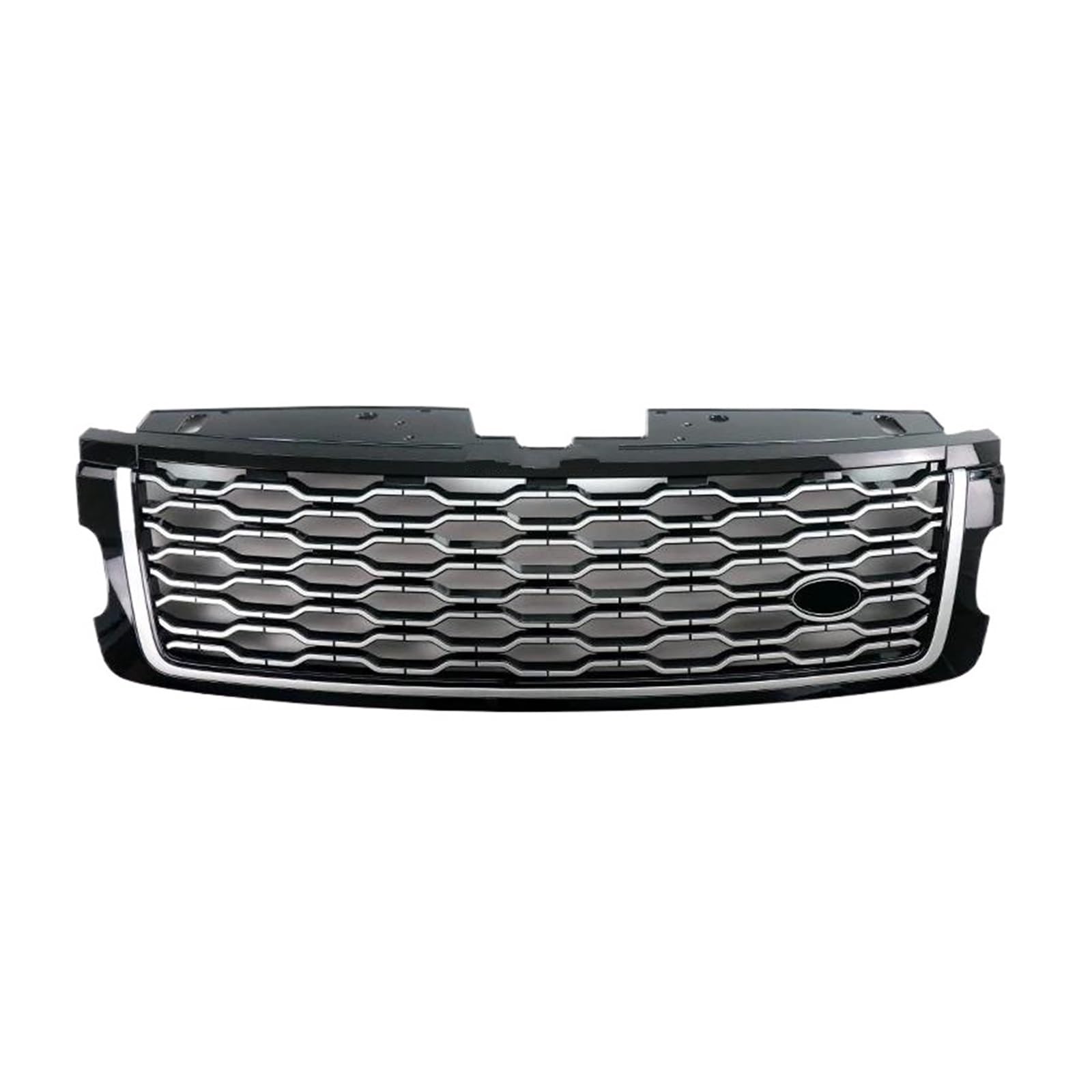 Kühlergrill Auto-Frontstoßstangengrill Für Land Für Rover Für Range Für Rover Für Vogue L405 Upgrade 2013–2022 Mesh-Grills Zubehör ABS Grill(18-22 Silver Black) von KIRYU