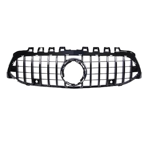 Kühlergrill Auto Kühlergrill Für Neue A Klasse W177 GT Für GTR Kühlergrill A180 A200 A260 A45 2018+ Front Stoßstange Grill Grill(Black no Camera) von KIRYU