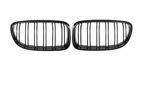 Kühlergrill EIN Paar Auto-Frontstoßstangengrill, Carbonfaser-Look, Nierengrill Für E90 E91 3er-Serie 320i 325i 328i 330i 2009–2012 Grill(Gloss Black) von KIRYU