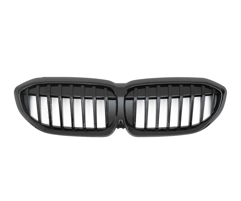 Kühlergrill Front Kühlergrill Für 3 G20 G21 2019-2022 318i 320d 330i 340i 340d Sport Einlass Gitter Stoßstange Niere Grill Tuning Grill(1 Slat Glossy Black) von KIRYU