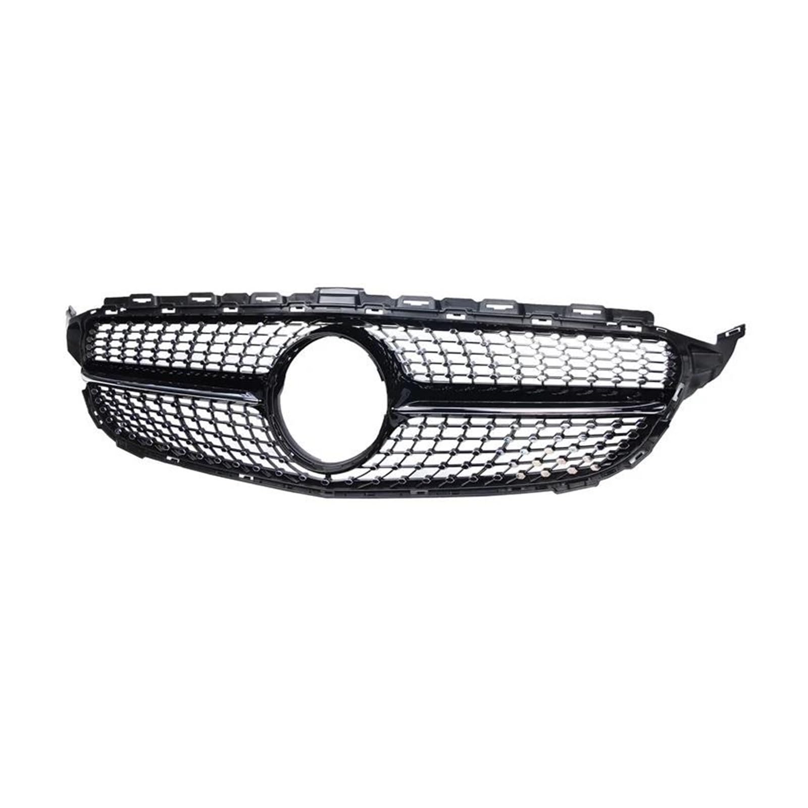 Kühlergrill Frontgrill Diamantgrill GT Kühlergrill Für C-Klasse W205 Für C200 C300 C450 C250 C180 C220 2015-2021 Jahr C63 Grill(D Black no c15-18) von KIRYU