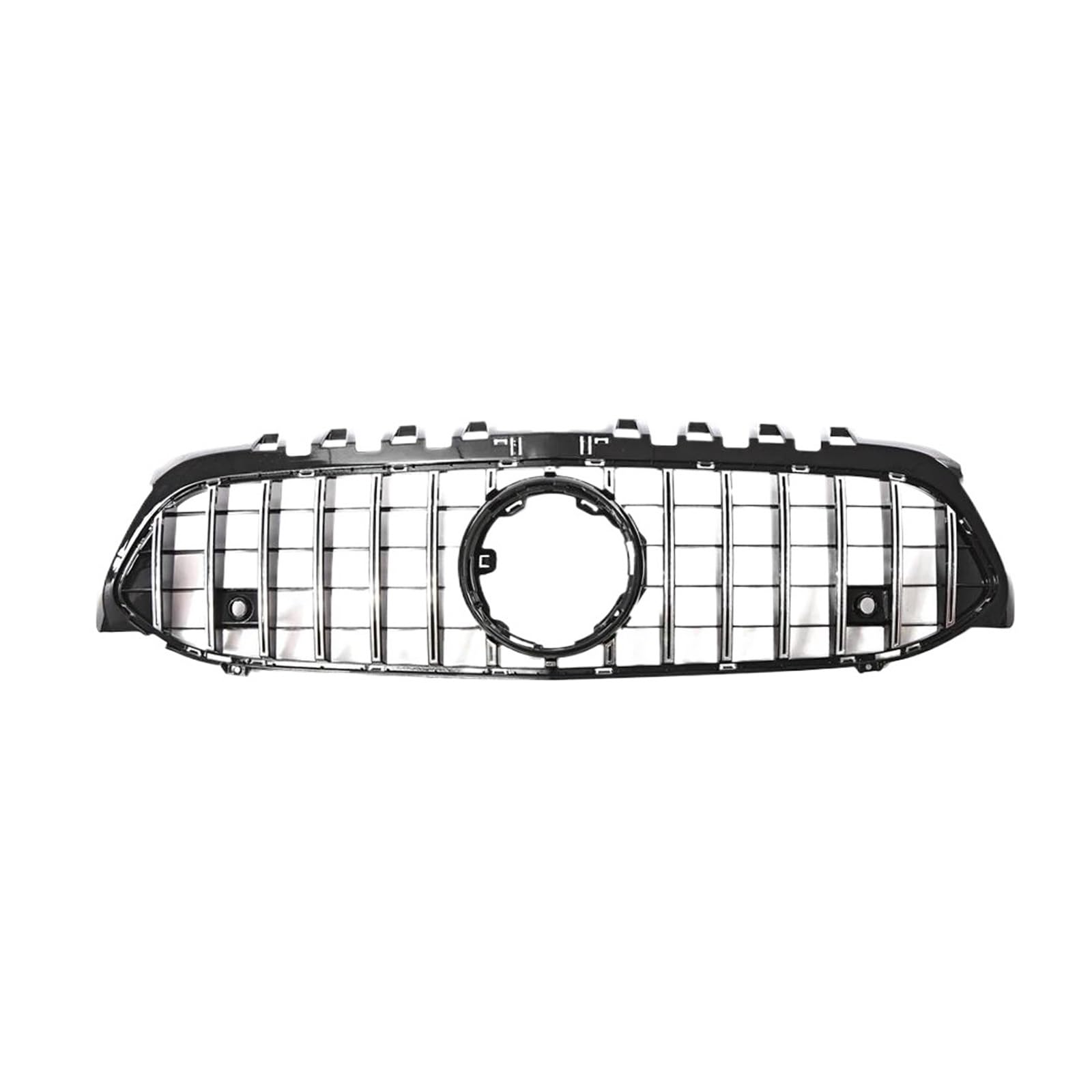 Kühlergrill Frontgrill Für Benz A-Klasse W177 2019-2022 A200 A220 A250 A35 Für AMG Chrom Schwarz Diamanten Stil Grille Schwarz Für GTR Grill(G-Silver) von KIRYU