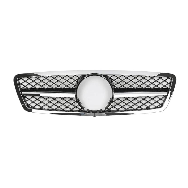 Kühlergrill Frontgrill Für Benz B-Klasse W246 2012-2014 B180 B200 B250 Chrom Silber Diamanten Stil Grille Glänzend Schwarz Für GTR Grill(A-Chrome Black) von KIRYU