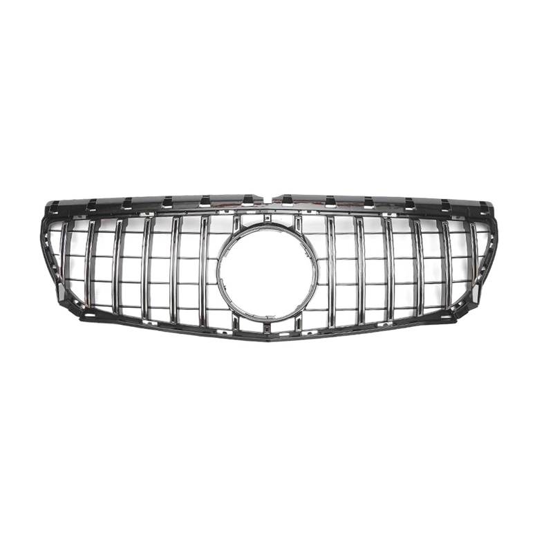 Kühlergrill Frontgrill Für Benz B-Klasse W246 2012-2014 B180 B200 B250 Chrom Silber Diamanten Stil Grille Glänzend Schwarz Für GTR Grill(G-Silver) von KIRYU