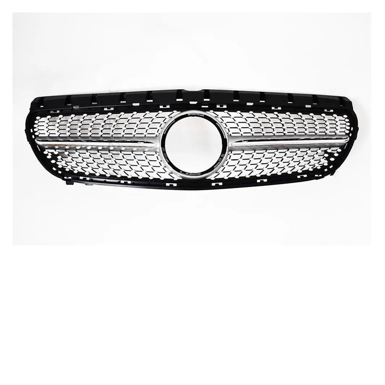 Kühlergrill Frontgrill Racing Stoßstange Grill Styling Dekoration Haube Mesh Upgrade Ersatzteil Für Benz B Klasse W246 2012-2019 Grill(15-19 D Silver) von KIRYU