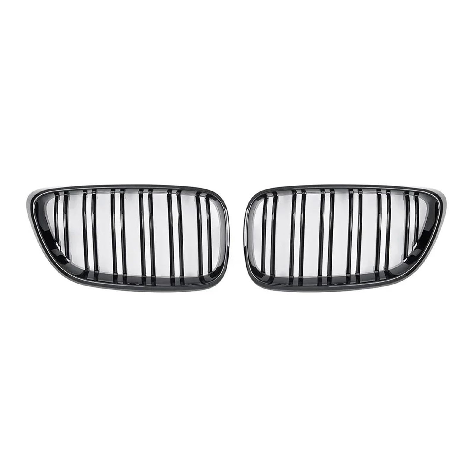 Kühlergrill Für 2er F22 F23 F87 M2 2014-2019 Auto-Nierengrill Renngrill Schwarz Glänzend Dual Line Grills Carbon Fiber Zubehör Grill(Glossy Black) von KIRYU