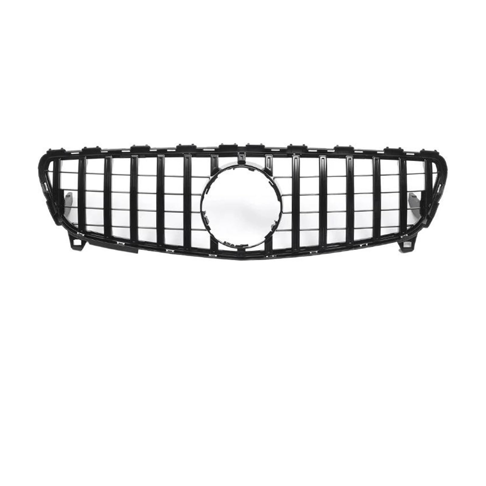 Kühlergrill Für Benz A-KLASSE W176 2013-2018 A180 A200 A250 Autozubehör Für GTR Diamond Style Auto Frontstoßstangengitter Haubengitter Grill(16-18 G Black) von KIRYU