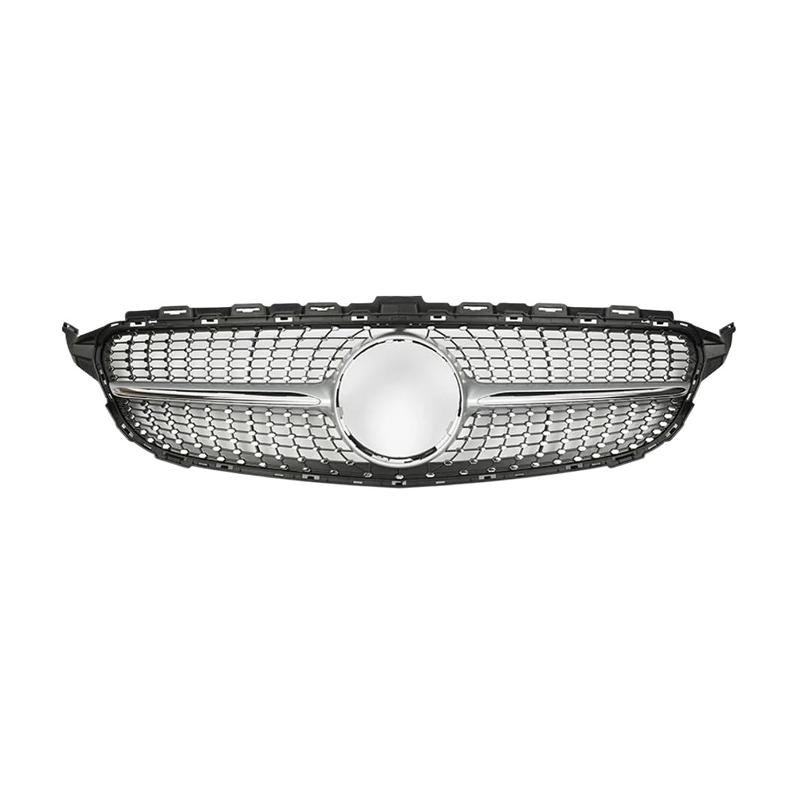 Kühlergrill Für Benz C W205 C205 S205 2015-2018 C180 C200 C250 C260 C300 Mesh Frontgrill Racing Grill Diamant Stil Grill(Style 3) von KIRYU