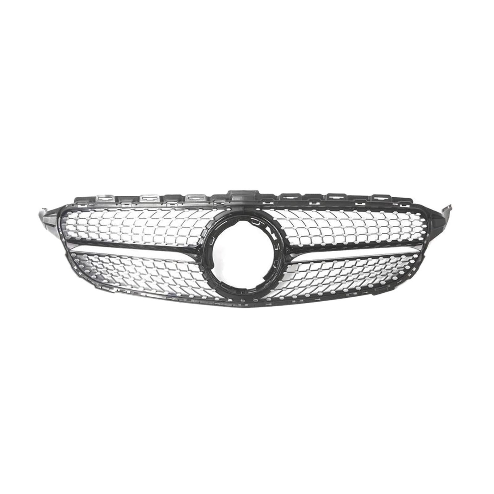 Kühlergrill Für Benz C W205 C205 S205 2019-2021 C180 C200 C250 C260 C300 Frontgrill Racing Grill Diamant Stil Mesh Grill(D- Black) von KIRYU